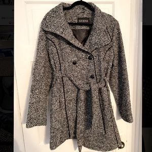 Guess double breasted belted coat